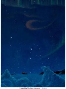 BONESTELL Chesley,Precession: Constellation near North Pole 1000 yea,1972,Heritage 2021-10-04