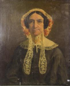 BONET Jacques Louis 1822-1894,Portrait de dame,1843,Rops BE 2014-11-09