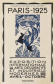 BONFILS Robert,PARIS / EXPOSITION INTERNATIONALE DES ARTS DÉCORAT,1925,Swann Galleries 2019-05-23