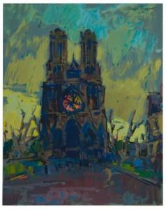 BONGART Sergei 1918-1985,Notre Dame de Paris,1962,John Moran Auctioneers US 2021-10-26