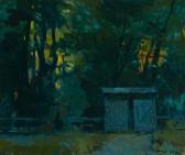 BONGART Sergei 1918-1985,Small structure in a nocturnal landscape,John Moran Auctioneers 2020-11-17