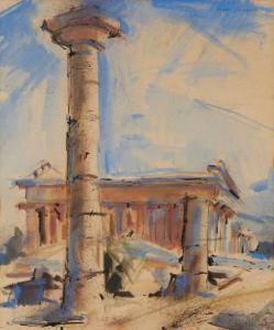 BONGART Sergei 1918-1985,Temples at Paestum,1963,John Moran Auctioneers US 2022-01-18