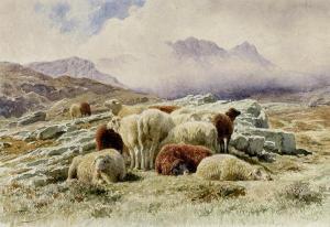 BONHEUR Auguste 1824-1884,Moutons dans la montagne,Etienne de Baecque FR 2018-03-03