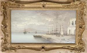 BONHEUR Ferdinand 1817-1887,an Italian harbour scene,Charterhouse GB 2024-01-04