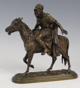 BONHEUR Isidore Jules 1827-1901,Le cavalier arabe,Bayeux Encheres FR 2024-04-01