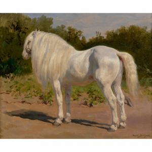 BONHEUR Rosa Marie 1822-1899,A Grey Breton Draft Horse (Un Cheval Breton),Leonard Joel AU 2024-03-19