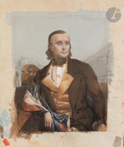 BONHOMME Leon 1870-1924,Portrait de Louis Pollet, médecin de l\’Asile évan,1851,Ader FR 2023-03-23