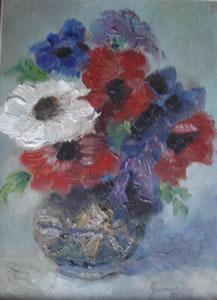 BONI Jeanne 1923,Bouquet de fleurs,Var Encheres FR 2009-04-25