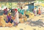 BONIA Gregoriy 1918-1989,Market Scene in Samarkand,1957,Christie's GB 1999-09-08