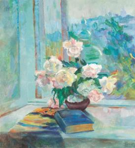 BONIA Gregoriy 1918-1989,Roses and a Book on a Windowsill,1978,Christie's GB 1999-09-08