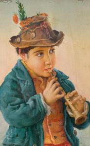 BONIFAZI Adriano 1858-1914,Suonatore di flauto,1878,Wannenes Art Auctions IT 2022-10-04