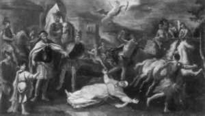 BONIFAZIO Francesco 1637,Heiliger Bischof wird von Pferden zu Tode geschleift,Lempertz DE 2005-05-21