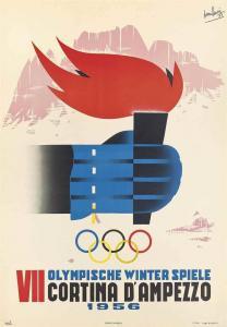 BONILAURI Mario 1911-1988,VII OLYMPISCHE WINTER SPIELE, CORTINA D'AMPEZZO,1956,Christie's 2016-01-21