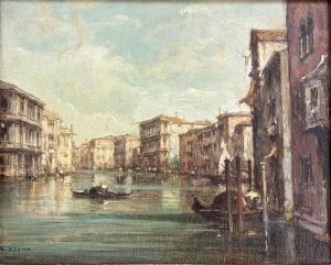 BONIVENTO Eugenio 1880-1956,VENEZIA, CANAL GRANDE,Trend Auction IT 2024-04-16