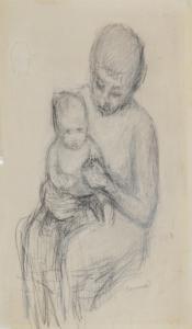 BONNARD Ernest 1800-1800,MOTHER AND CHILD,Leonard Joel AU 2017-03-09