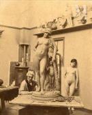 BONNARD Louis,Portrait du sculpteur Jean-Léon Gérôme dans son at,1880,Millon & Associés 2021-11-09