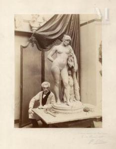BONNARD Louis,Portrait du sculpteur Jean-Léon Gérôme dans son at,1880,Millon & Associés 2021-06-02