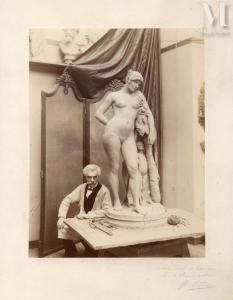 BONNARD Louis,Portrait du sculpteur Jean-Léon Gérôme dans son at,1880,Millon & Associés 2023-05-23