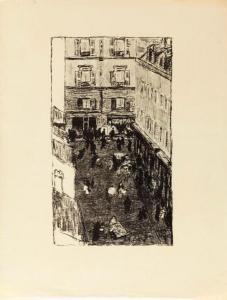 BONNARD Pierre 1867-1947,Coin de rue vue d'en haut, planch,1899,AuctionArt - Rémy Le Fur & Associés 2019-03-15