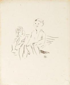 BONNARD Pierre,Deux enfants sur un banc,1945,AuctionArt - Rémy Le Fur & Associés 2019-03-15