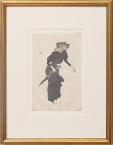 BONNARD Pierre 1867-1947,Femme au parapluie,1894,Stair Galleries US 2018-11-03