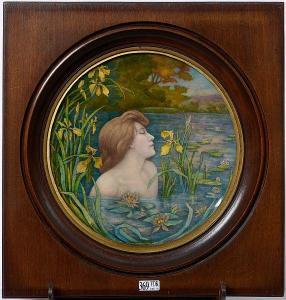BONNAUD Pierre 1865-1930,Jeune femme dans un étang,VanDerKindere BE 2021-02-23
