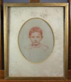 BONNEFOI Jeanne,Portrait de jeune garçon,1886,Osenat FR 2012-01-29