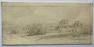 BONNEFOND Claude 1796-1860,Ruines près de Saint-Jean-de-Latran,Artprecium FR 2022-03-25