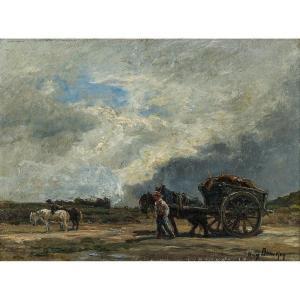 BONNEFOY Henri Arthur 1839-1917,La charrette de foin,Piasa FR 2022-09-21