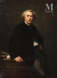 BONNEGRACE Charles Adolphe 1808-1882,L'artiste dans son intérieur,1873,Millon & Associés 2021-06-03