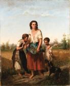 BONNEGRACE Charles Adolphe 1808-1882,The harvesters; The musicians; and Two shepher,1858,Christie's 1999-06-15