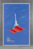 BONNEHON CLAUDE 1937,Tour Eiffel sur tapis volant,1959,Joron-Derem FR 2014-05-23