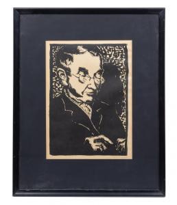 BONNER MARY 1887-1935,Portrait woodcut,Hindman US 2019-03-28