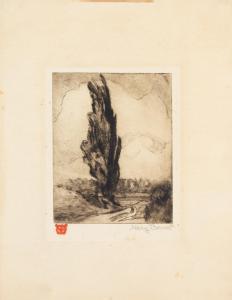 BONNER MARY 1887-1935,Tree etching,Hindman US 2019-03-28