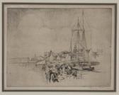 BONNER MARY 1887-1935,Untitled (Harbor scene),Dallas Auction US 2021-02-24
