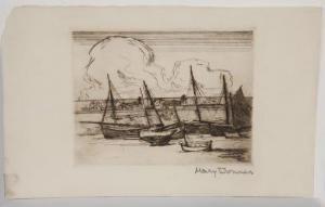 BONNER MARY 1887-1935,Untitled (Sailboats),Dallas Auction US 2021-02-24