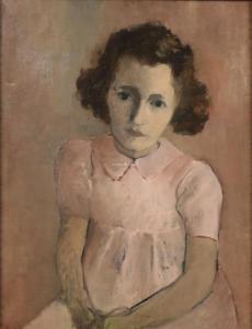 BONNET Anne 1908-1960,Jeune fille en rose,Campo & Campo BE 2023-10-24