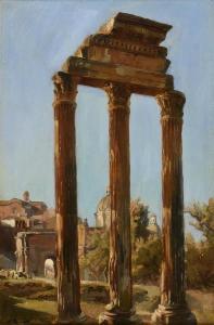 BONNET François 1811-1894,Temple des Dioscures, Rome,Etienne de Baecque FR 2018-06-19