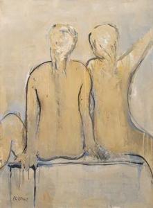 BONNET Philippe 1927,Deux jeunes femmes assises de dos,2000,Rossini FR 2021-10-27
