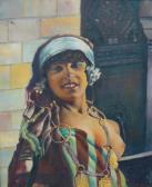 bonnet rené 1904-1983,Portrait de femme maure,1929,Millon & Associés FR 2014-09-17