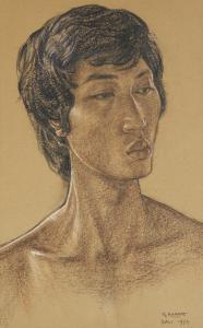 BONNET Rudolf 1895-1978,A Balinese man,1973,Rosebery's GB 2024-03-12