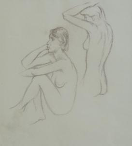 BONNET Rudolf 1895-1978,Study (Two Female Nudes),Larasati ID 2019-07-20