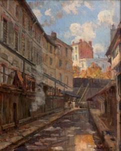 BONNETON Georges Eugene 1874-1915,La Bièvre, quartier des tanneurs,Lucien FR 2019-03-18