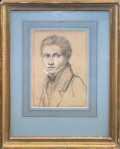 BONNETTI Antoine Louis 1788,Portrait of a young man,19th Century,Cheffins GB 2021-03-11