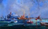 BONNEY RICHARD,Ships in harbour,David Lay GB 2014-11-06