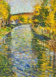BONNOTTE Ernest Lucien 1873-1954,impressionist river landscape,888auctions CA 2020-11-19