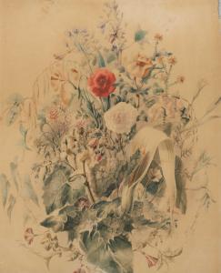 BONNY Adolphe 1849-1933,Étude de fleurs,1865,Chayette et Cheval FR 2022-05-04