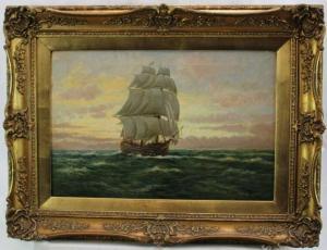BONNY John 1875-1948,A clipper ship under full sail in a breeze,Reeman Dansie GB 2022-08-09