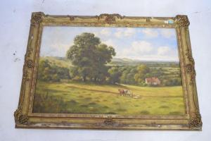 BONNY John 1875-1948,Harvesting scene,Clevedon Salerooms GB 2020-07-02