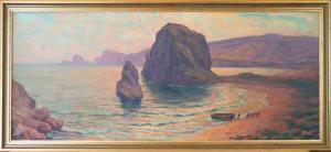 BONO Primitif 1880-1955,Matin brumeux à Port Say (La Moscarda en Alg,Cannes encheres, Appay-Debussy 2023-05-05